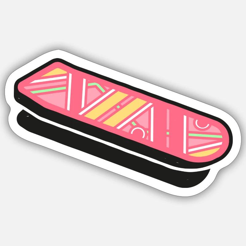 HOVER BOARD - REFERENCE FILM - Sticker taille S (10 x 10 cm) - blanc mat