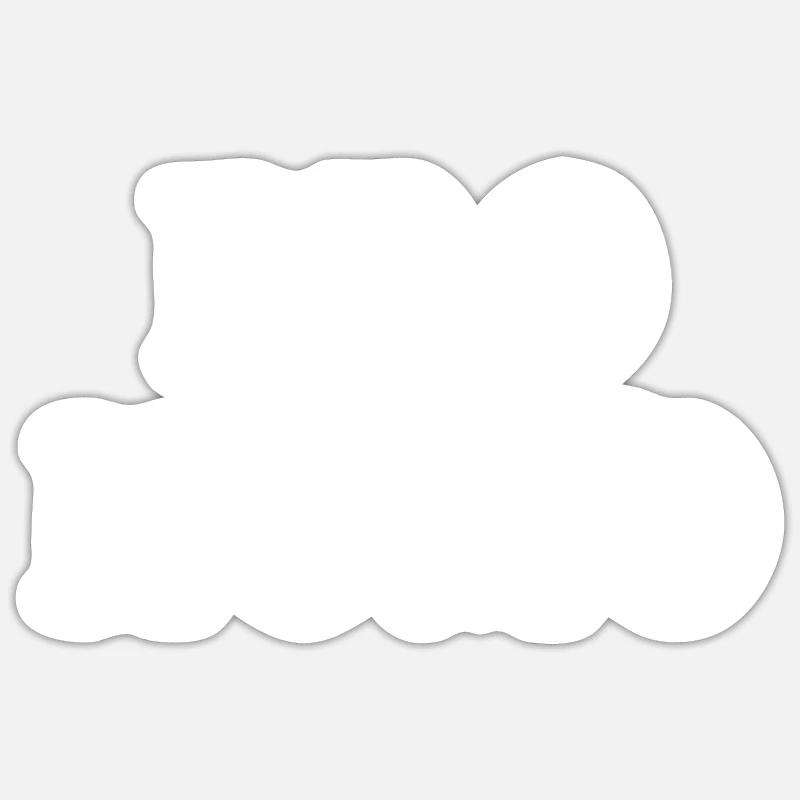 Pro homo - Sticker Größe S (10 x 10 cm) - Mattweiß