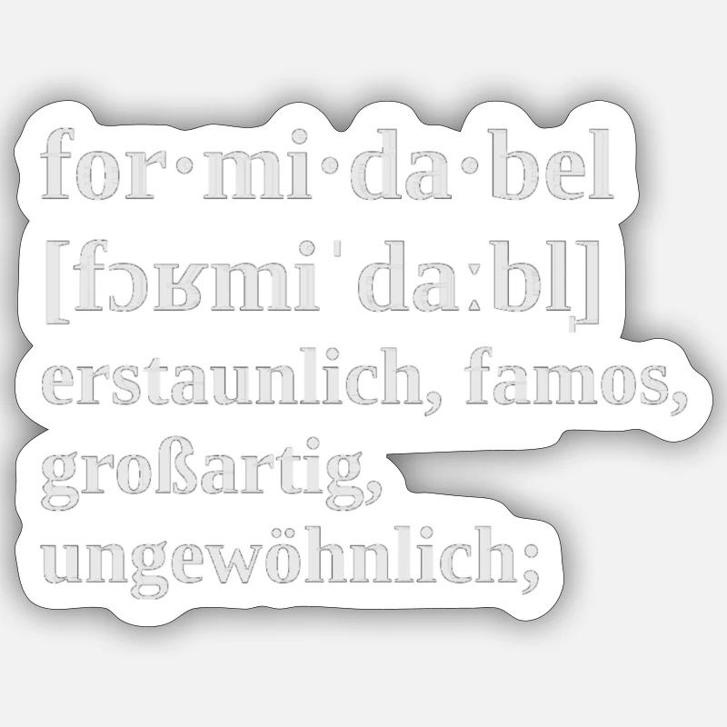 Formidable Sticker taille S (10 x 10 cm)