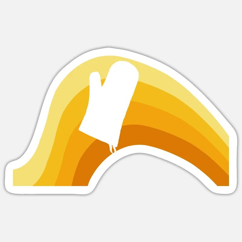 Backen Backwaren - Sticker Größe S (10 x 10 cm) - Mattweiß