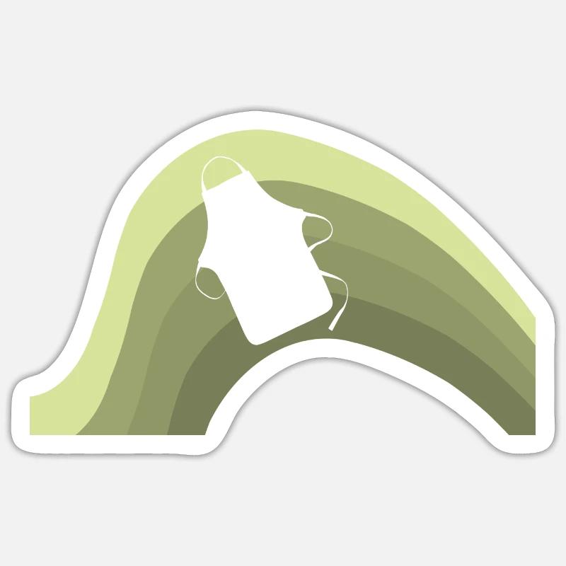 Bäckerei Backwaren - Sticker Größe S (10 x 10 cm) - Mattweiß