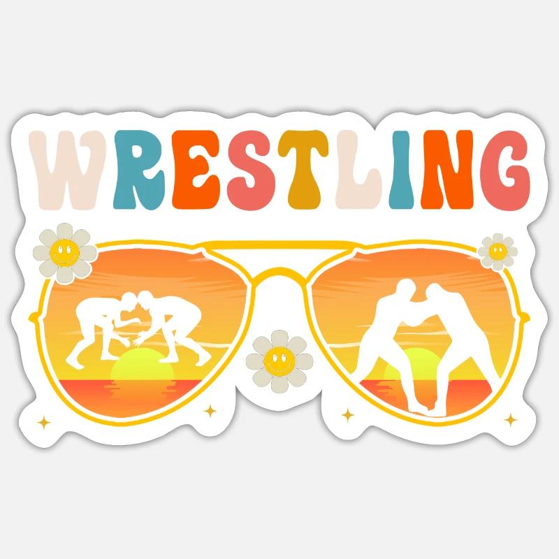 Ringen - Sticker Größe S (10 x 10 cm) - Mattweiß