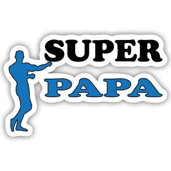 DAD - Sticker size S (10 x 10 cm) - white matte - Front