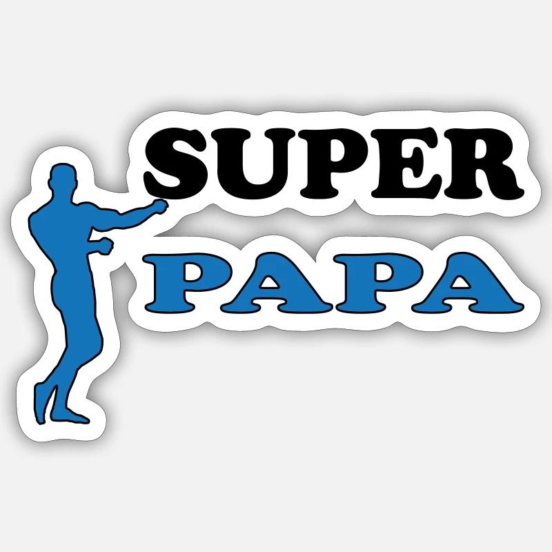 PAPA - Sticker taille S (10 x 10 cm) - blanc mat