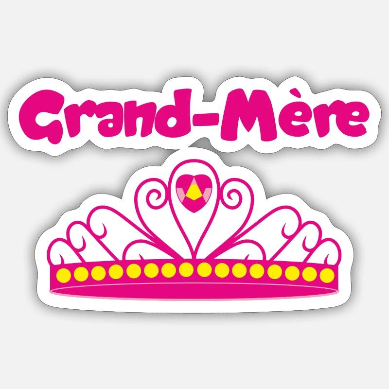 Großmutter - Sticker Größe S (10 x 10 cm) - Mattweiß