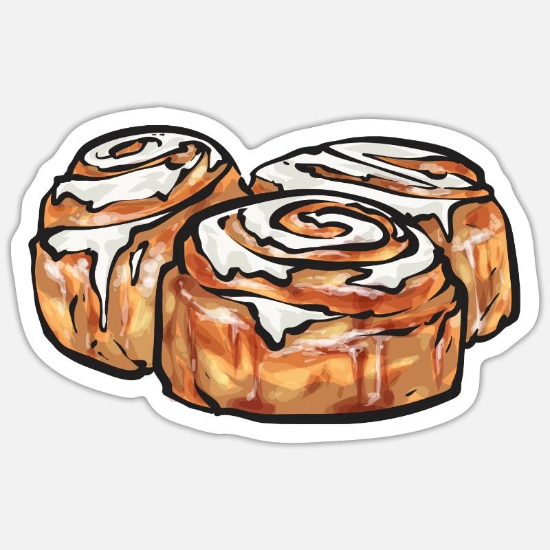 Cinnamon roll Sticker size S (10 x 10 cm)