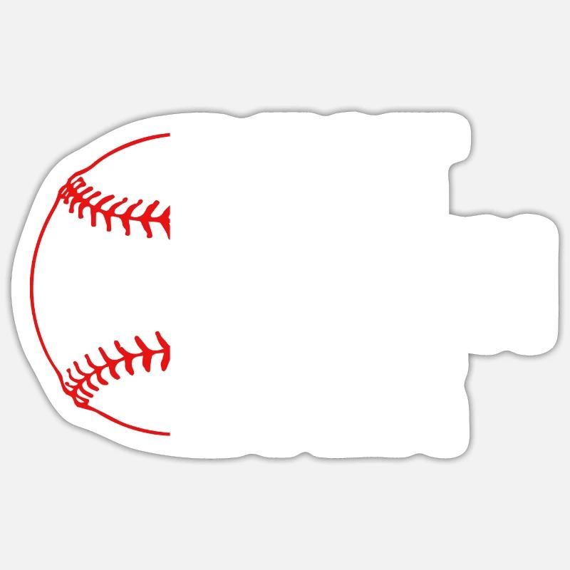 Baseball Coach - Sticker Größe S (10 x 10 cm) - Mattweiß
