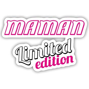 MAMAN LIMITIERTE AUFLAGE - Sticker Größe S (10 x 10 cm) - Mattweiß - Vorne