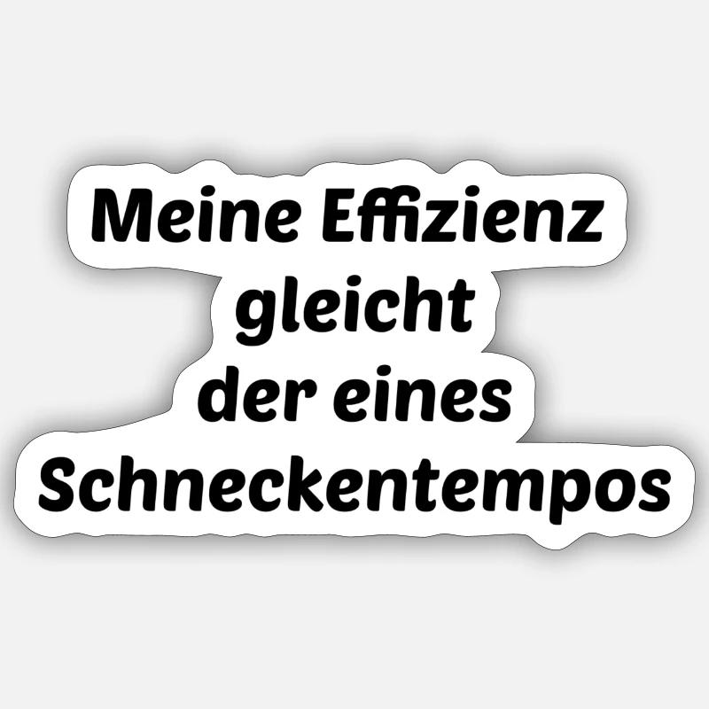Selbstironische Sprüche - Sticker Größe S (10 x 10 cm) - Mattweiß