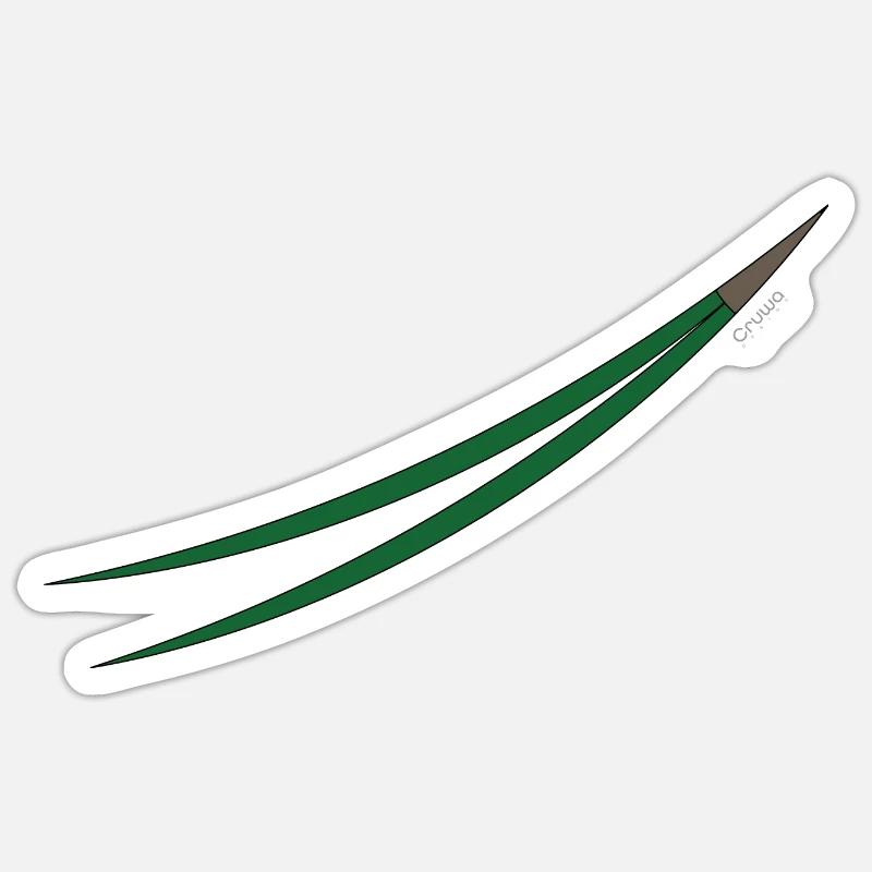 needle - Sticker size S (10 x 10 cm) - white matte