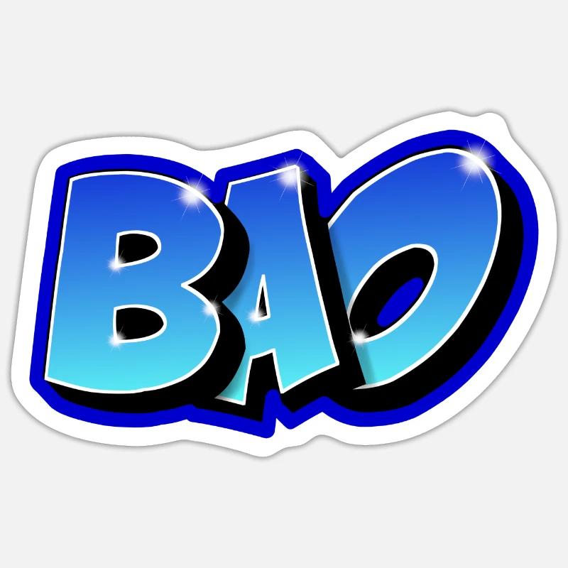 Graffiti First Name BAO Printable on All Sticker size S (10 x 10 cm)
