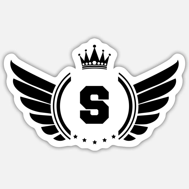 wappen S - Sticker Größe S (10 x 10 cm) - Mattweiß