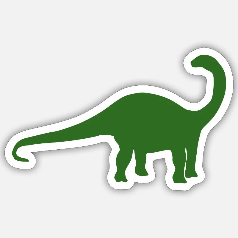 Dinosaur Apatosaurus - Sticker size S (10 x 10 cm) - white matte