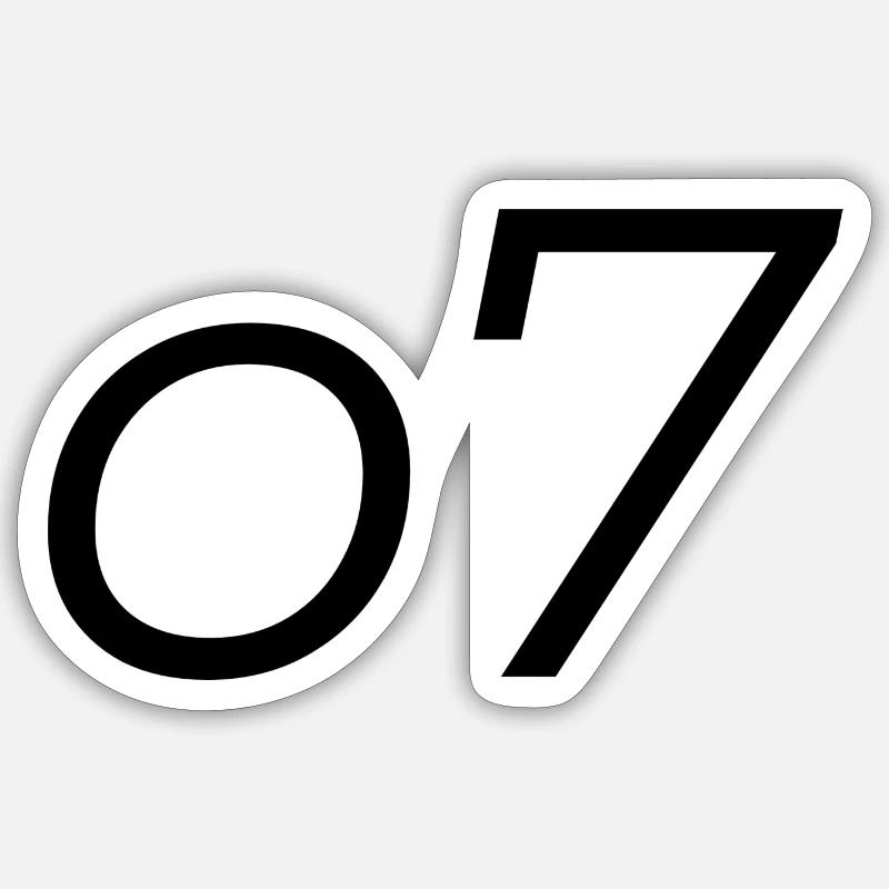 o7 Salut Sticker Größe S (10 x 10 cm)