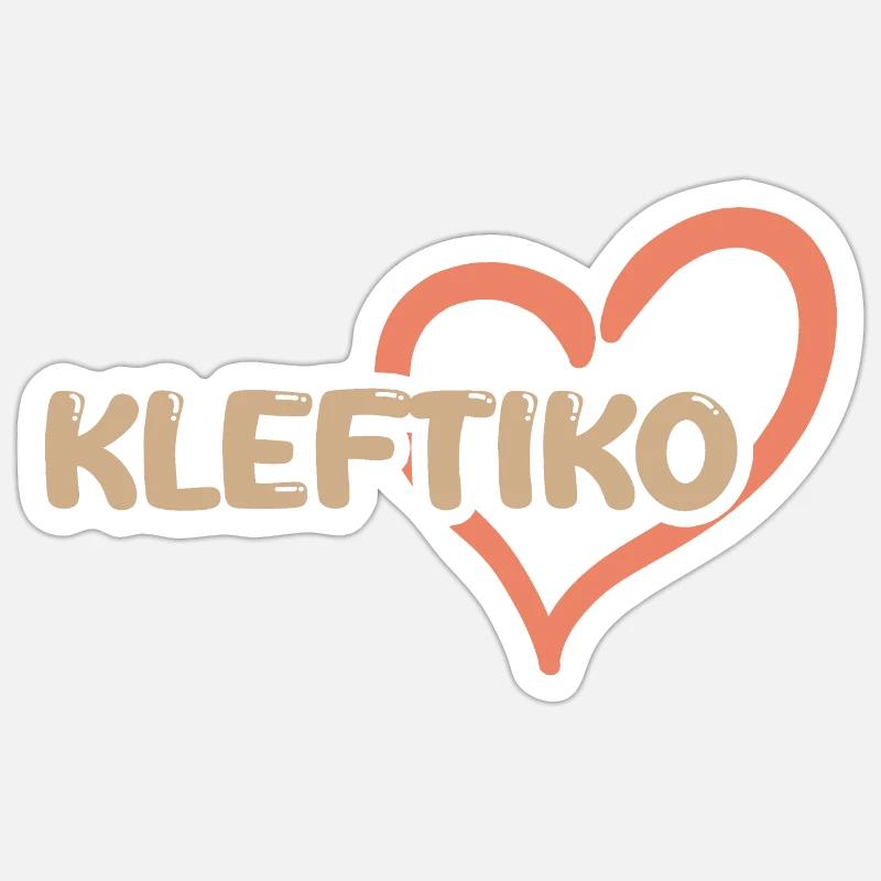 Kleftiko as Kleftiko - Sticker size S (10 x 10 cm) - white matte