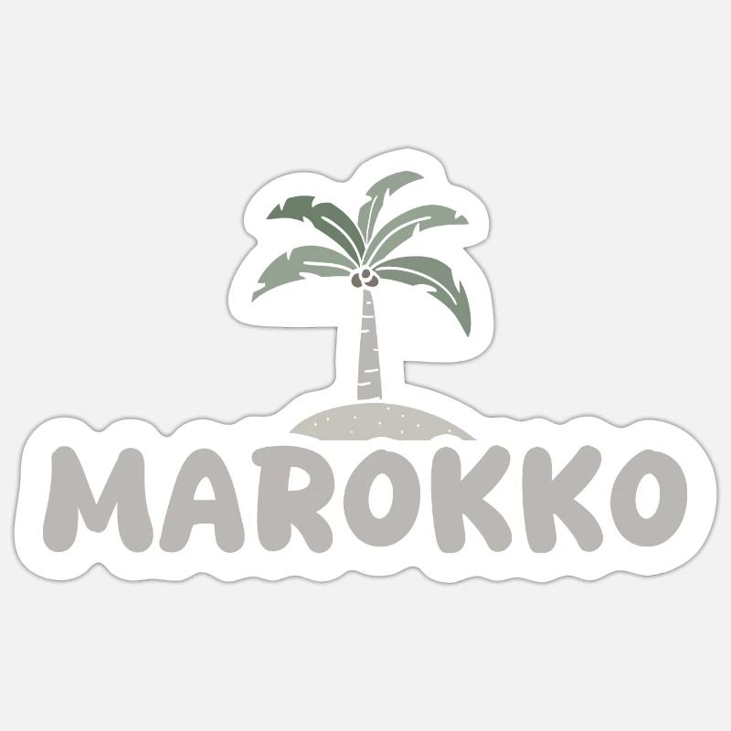 Morocco Morocco - Sticker size S (10 x 10 cm) - white matte