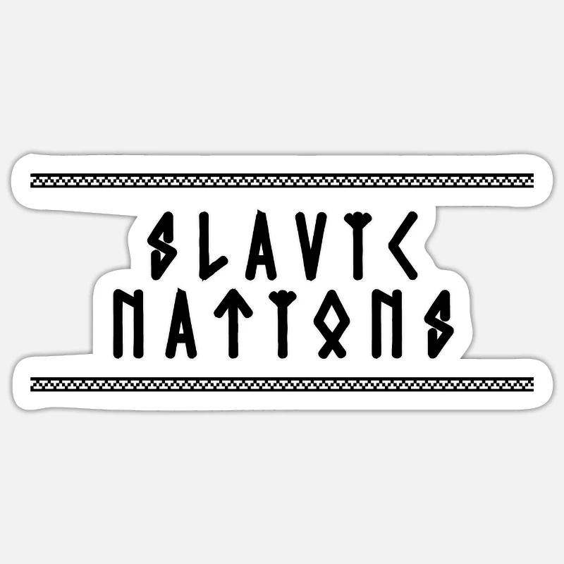 Nations slaves Sticker taille S (10 x 10 cm)