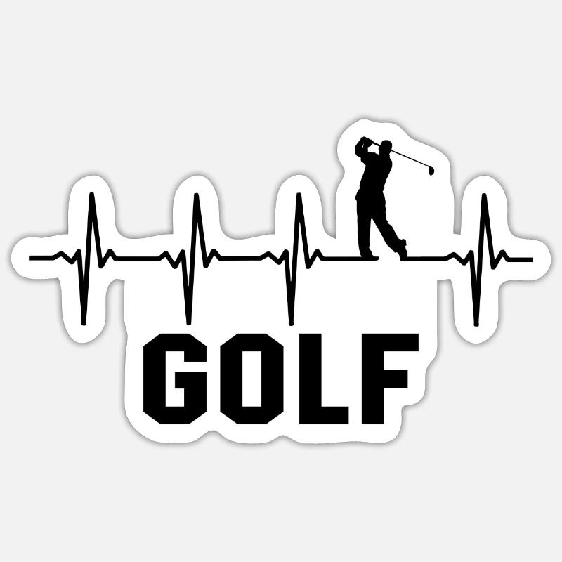 Golfeurs Sticker taille S (10 x 10 cm)