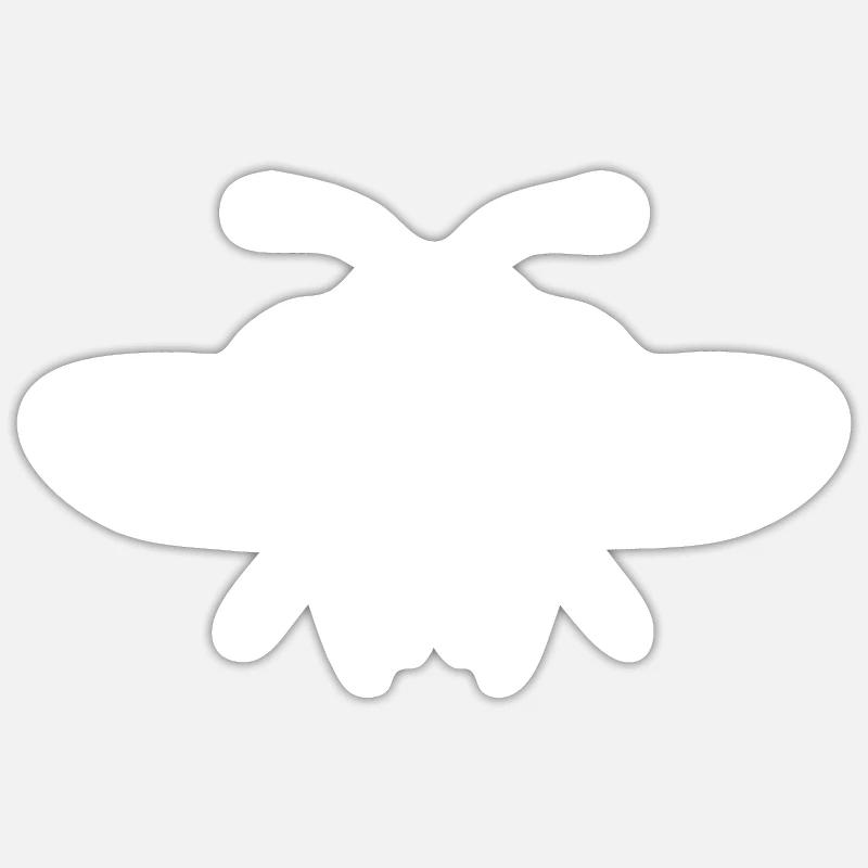 Fly - Sticker size S (10 x 10 cm) - white matte