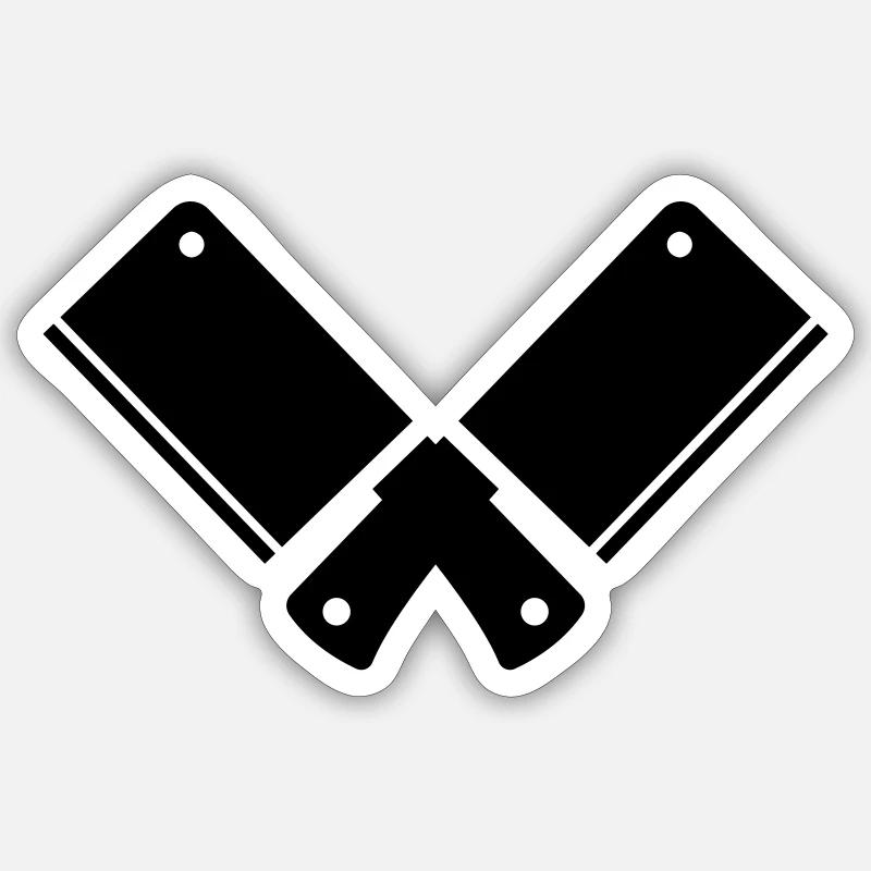 Cleaver - Sticker size S (10 x 10 cm) - white matte