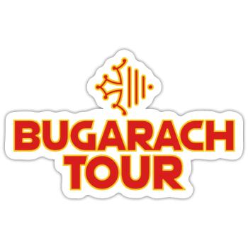 BUGARACH TOUR - Sticker size S (10 x 10 cm) - white matte - Front
