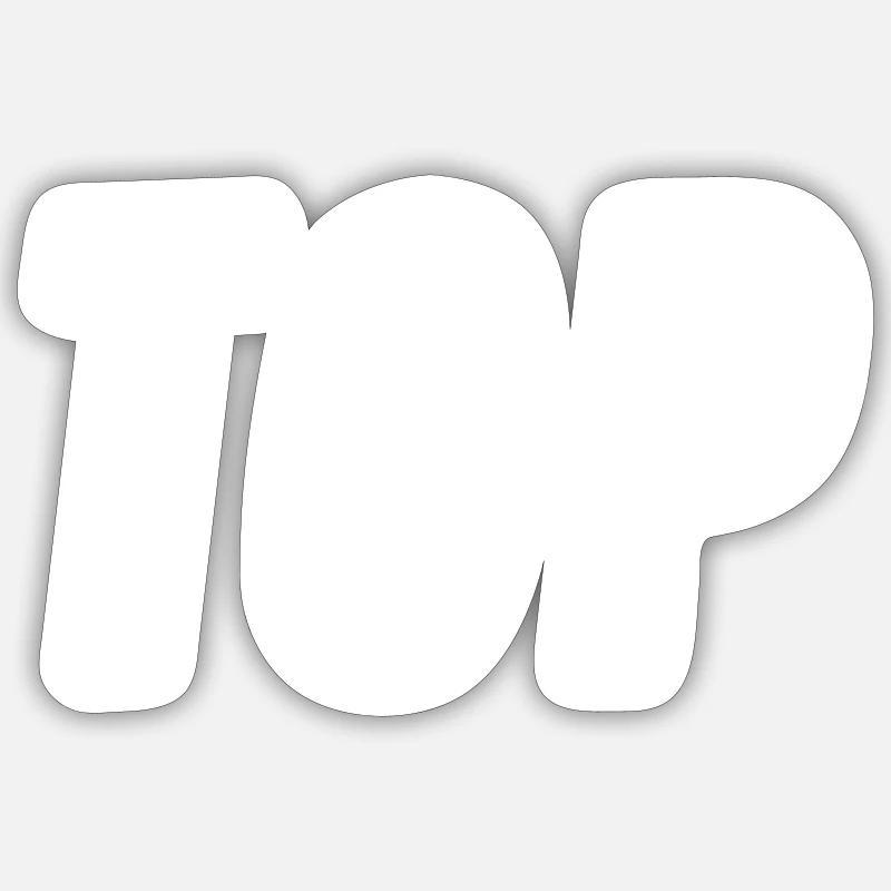 Top oder Bottom Sticker Größe S (10 x 10 cm)