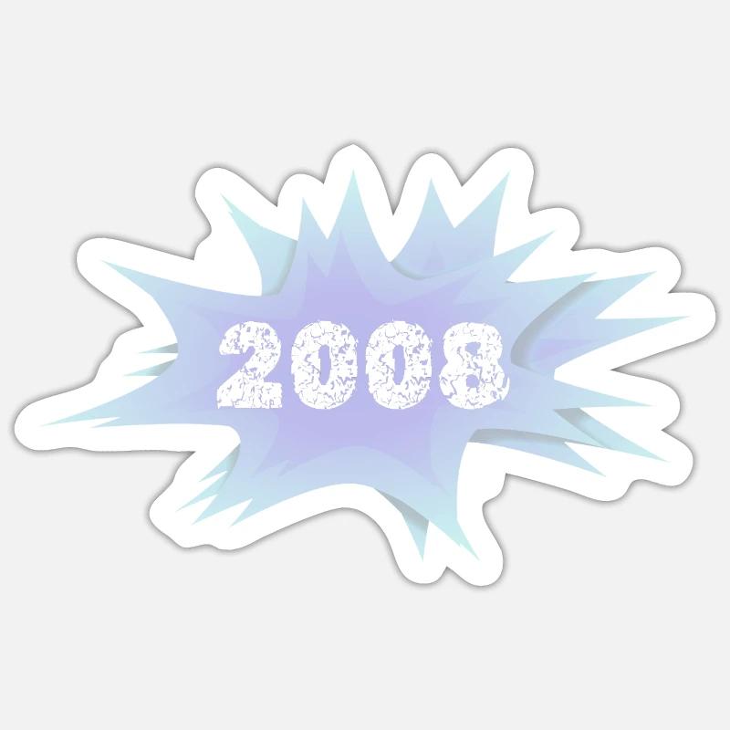 Comic 2008 - Sticker Größe S (10 x 10 cm) - Mattweiß