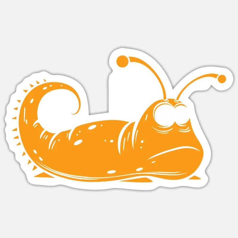 Slug 10 - Sticker size S (10 x 10 cm) - white matte