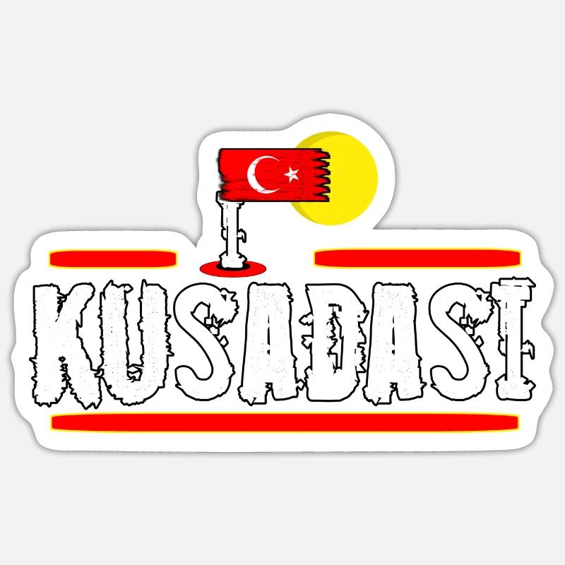 Izmir Destination - Sticker size S (10 x 10 cm) - white matte