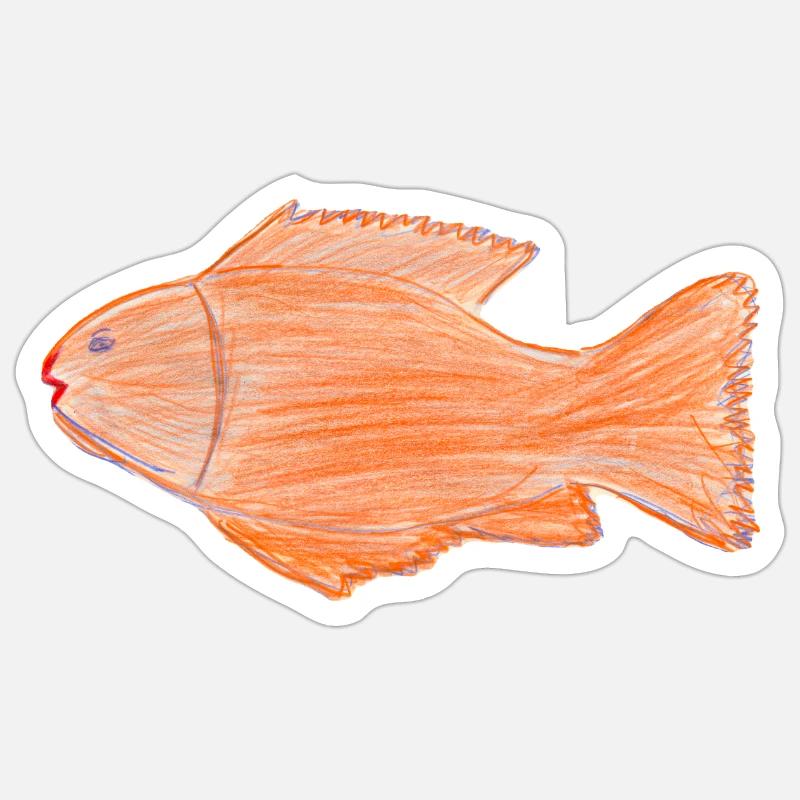 Fisch Sticker Größe S (10 x 10 cm)