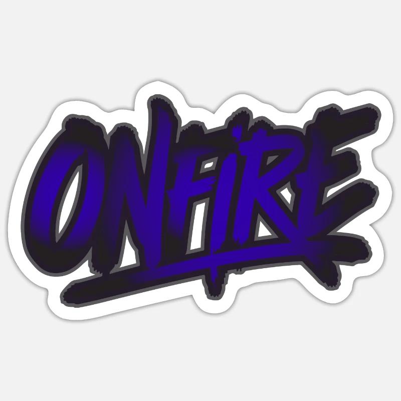 ON FIRE Sticker size S (10 x 10 cm)