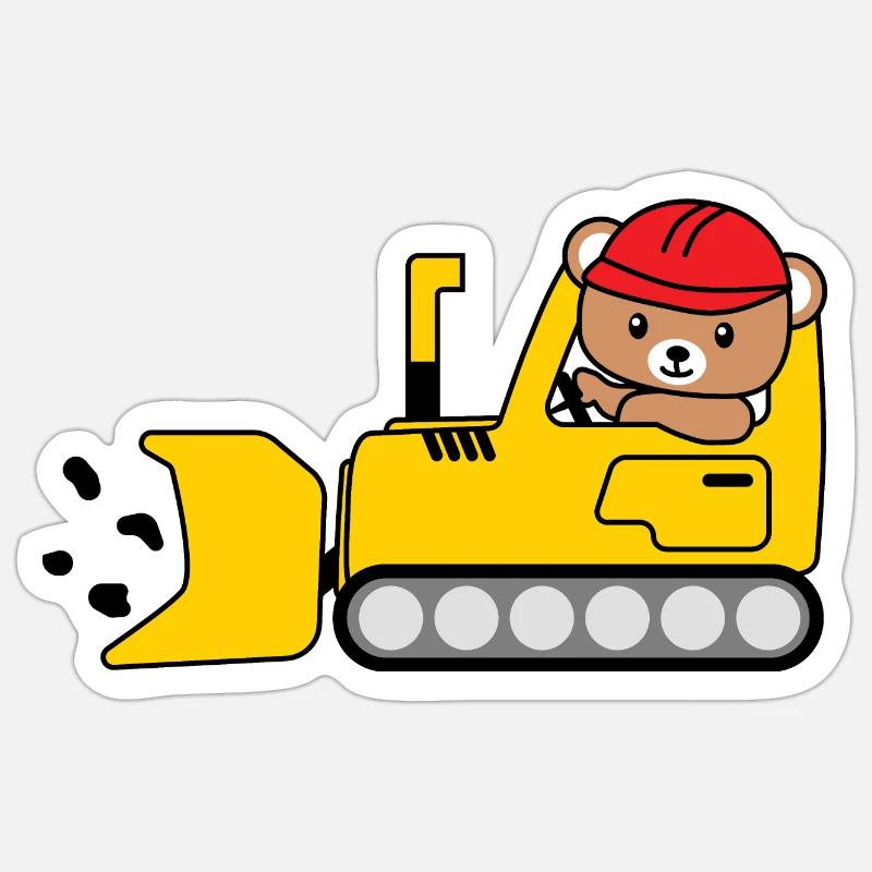 Bagger Sticker Größe S (10 x 10 cm)