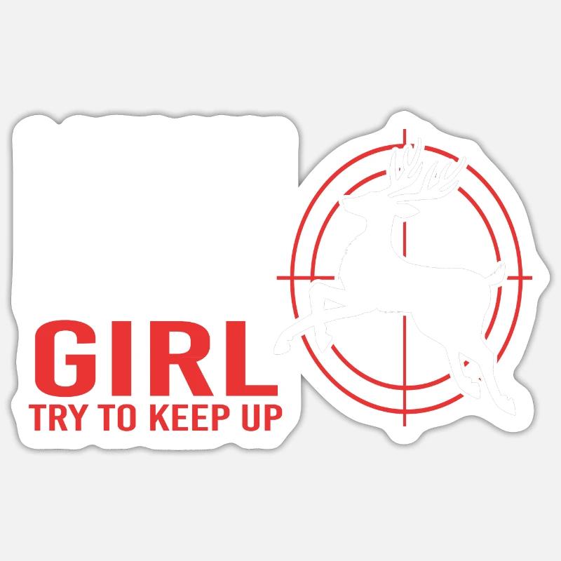 Hunter Hunt - Sticker size S (10 x 10 cm) - white matte