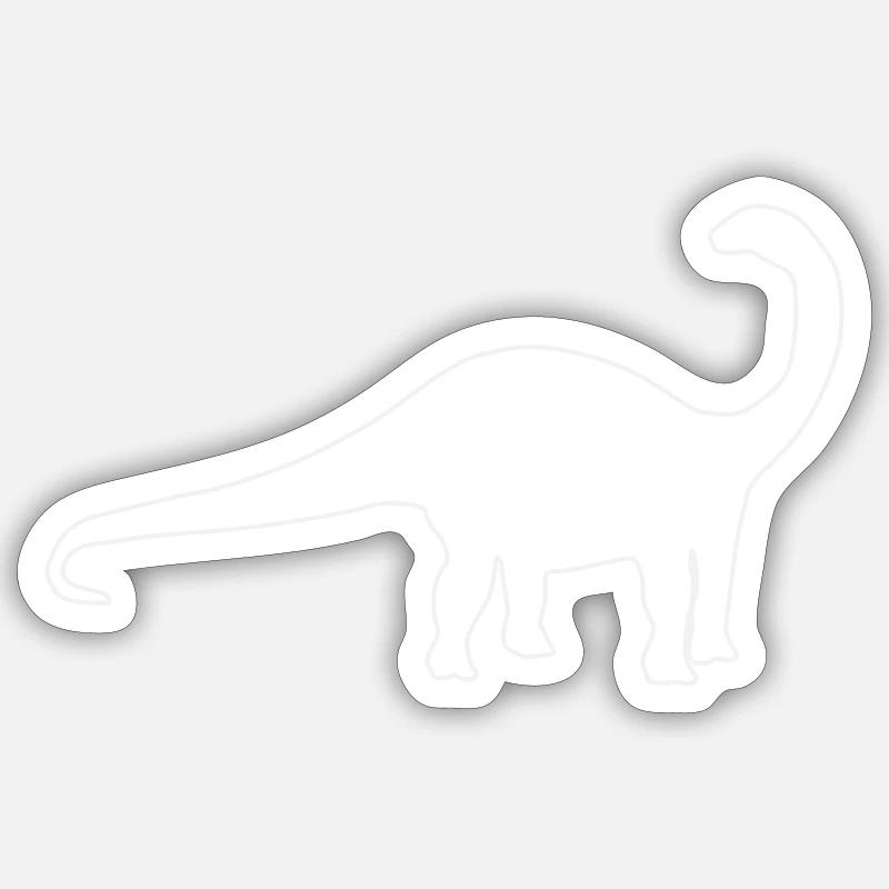 Dinosaurier Apatosaurus Sticker Größe S (10 x 10 cm)