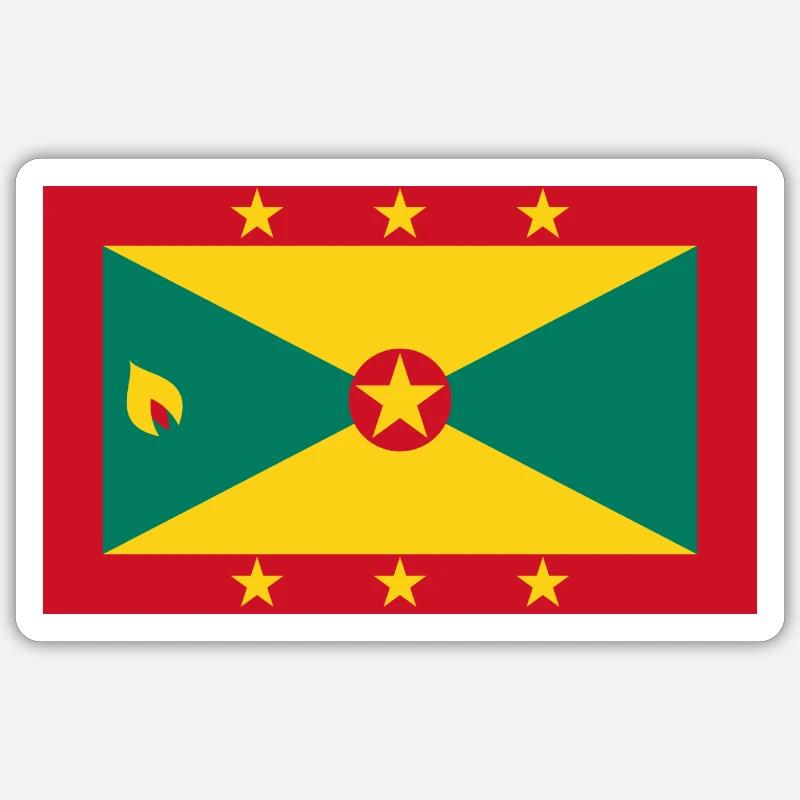 Grenade - Sticker taille S (10 x 10 cm) - blanc mat