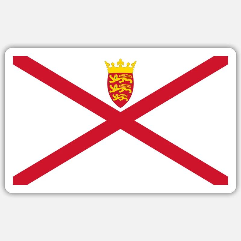 Jersey - Sticker formato S (10 x 10 cm) - bianco opaco