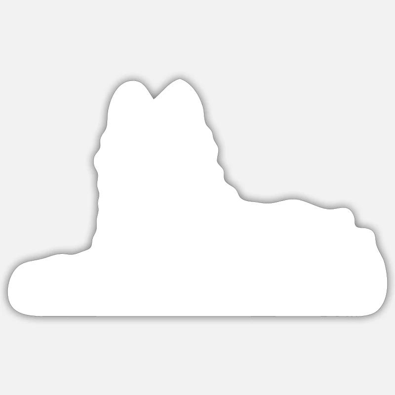Chechen White Wolf Sticker size S (10 x 10 cm)