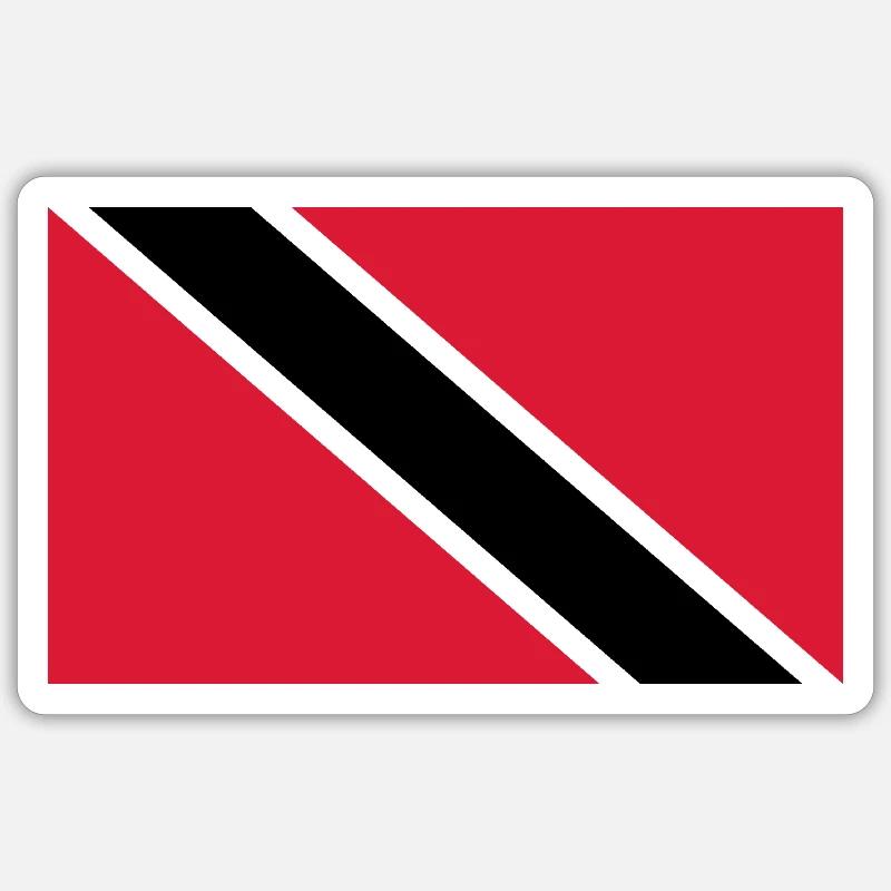 Trinidad and Tobag - Sticker size S (10 x 10 cm) - white matte