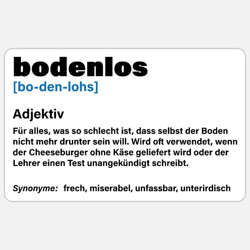 Bottomless – When it's really too much Sticker size S (10 x 10 cm)