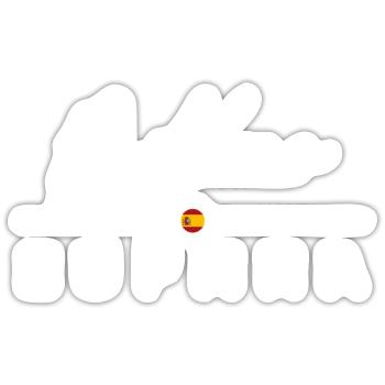 Spain - Bilbao - Spanien - Espana - Sticker Größe S (10 x 10 cm) - Mattweiß - Vorne