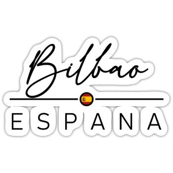 Spain - Bilbao - Spanien - Espana - Sticker Größe S (10 x 10 cm) - Mattweiß - Vorne