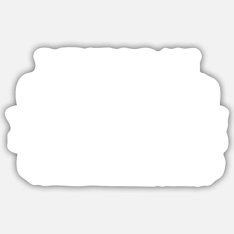 Verhaftet weiß - Sticker Größe S (10 x 10 cm) - Mattweiß