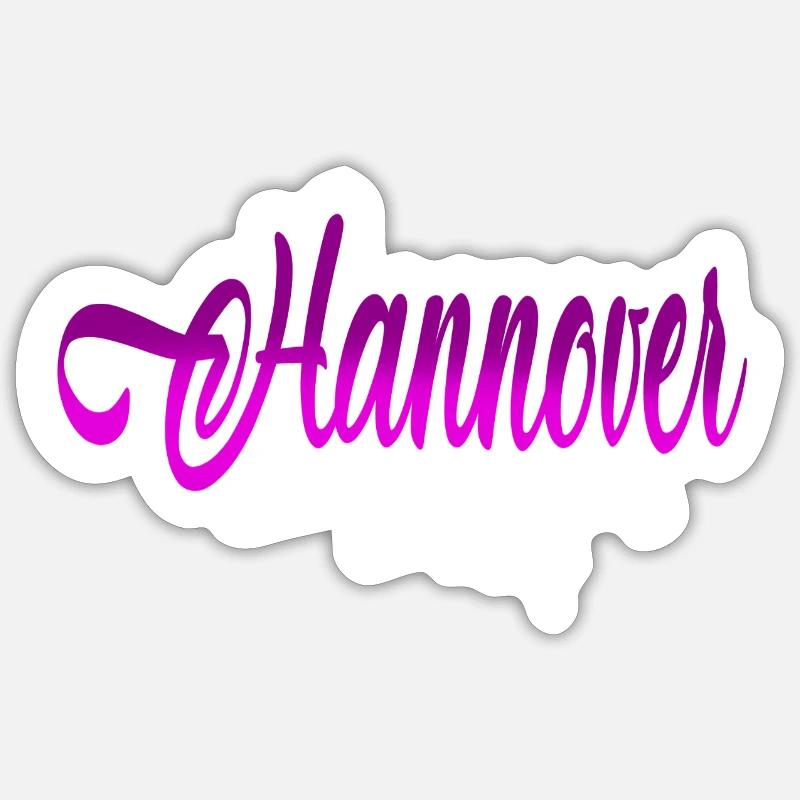 Hannover - Sticker Größe S (10 x 10 cm) - Mattweiß