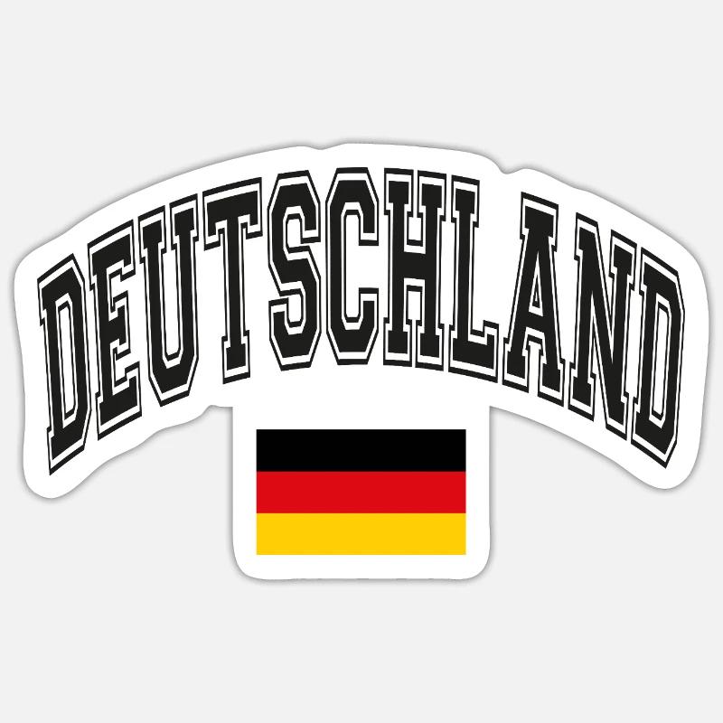Germany - Sticker size S (10 x 10 cm) - white matte