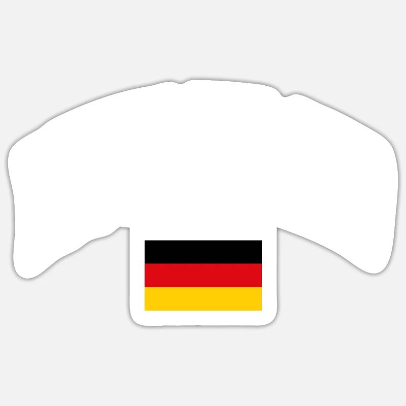 Germany Flag Sticker size S (10 x 10 cm)