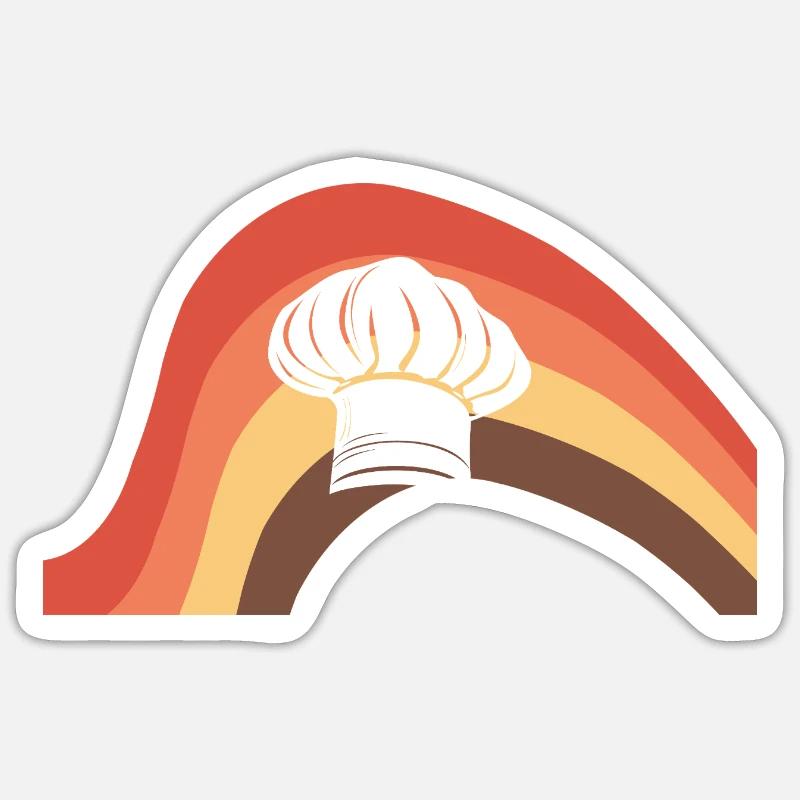Chef Cooking Star Chef Sticker size S (10 x 10 cm)