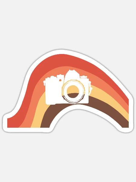 Fotografie Fotoshooting - Sticker Größe S (10 x 10 cm) - Mattweiß