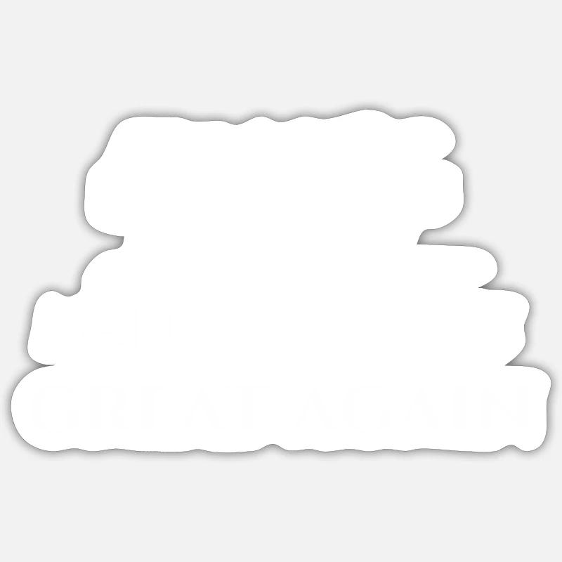 Make SCIENCE Great Again - Sticker size S (10 x 10 cm) - white matte