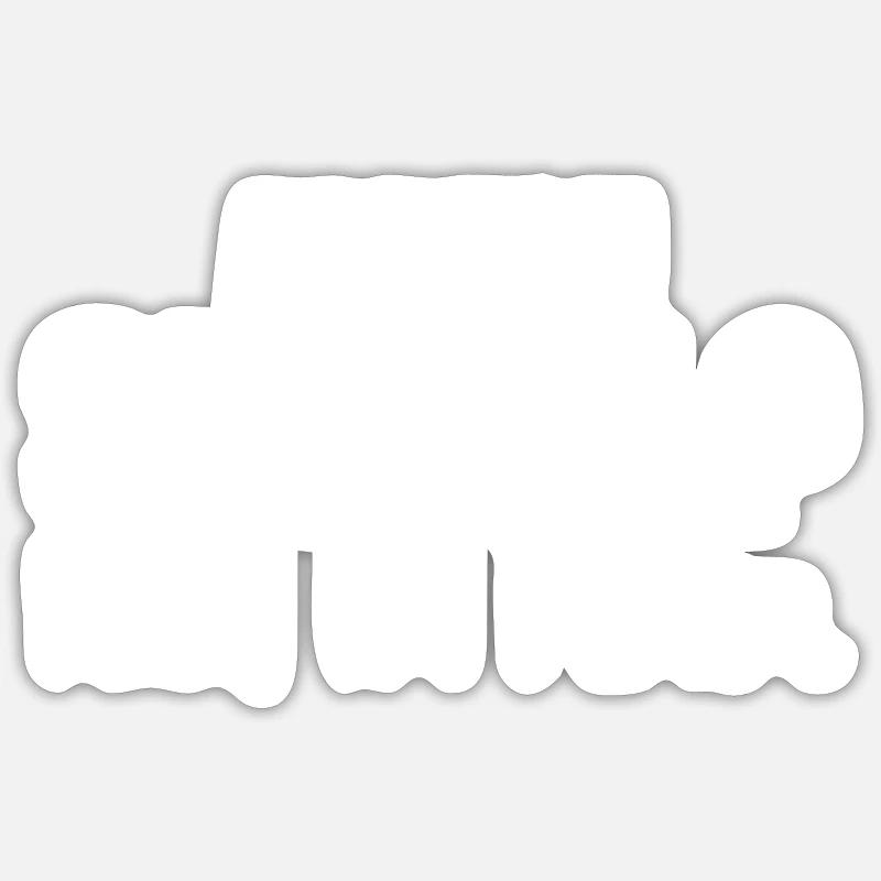 Bist du Single - Sticker Größe S (10 x 10 cm) - Mattweiß