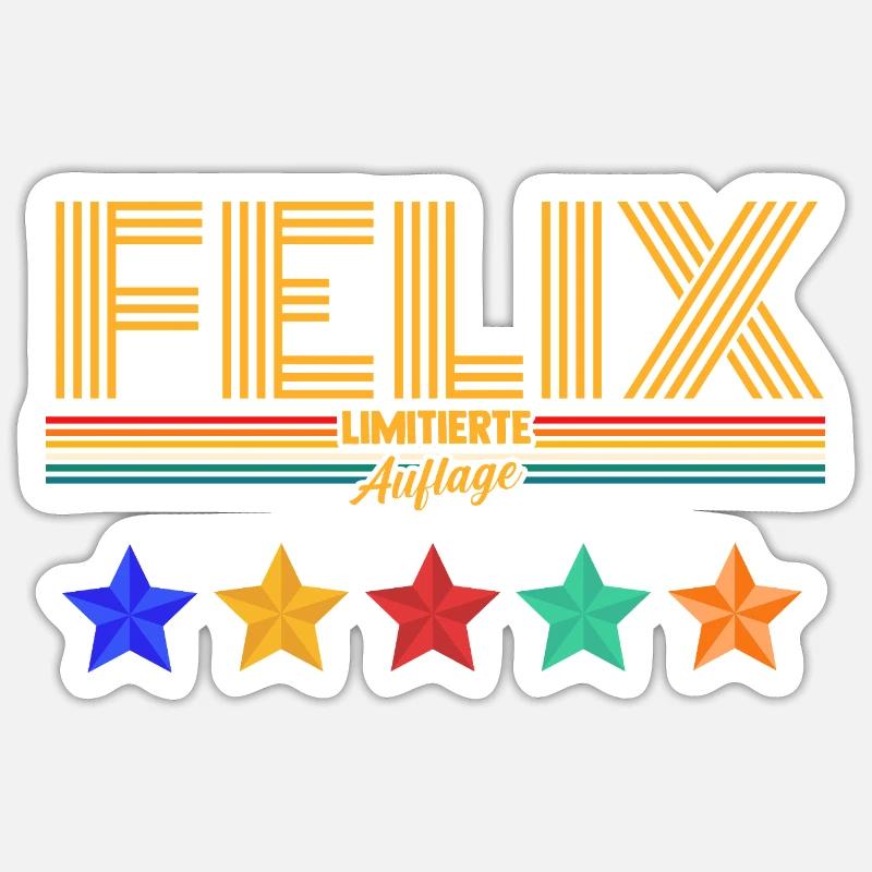 Felix - Sticker size S (10 x 10 cm) - white matte